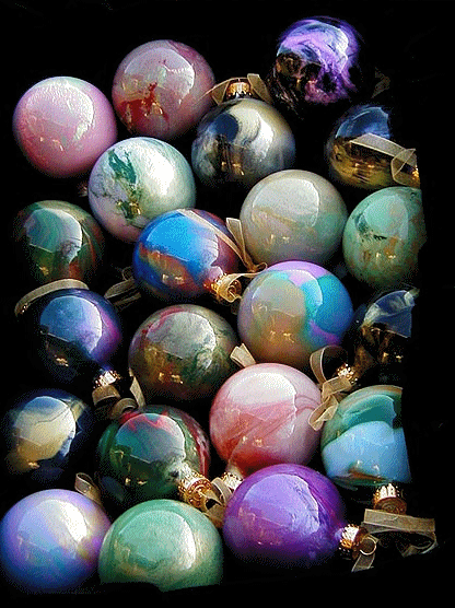 Marbled Ornaments