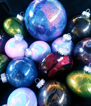 Marbled Ornaments