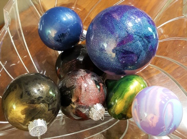 Marbled Ornaments